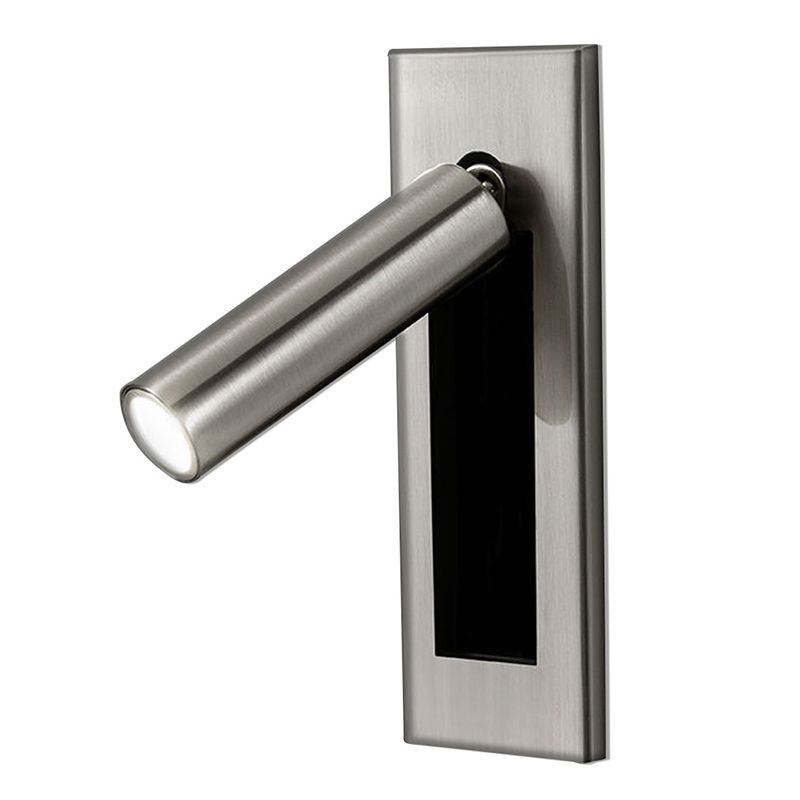 Arisha Modern Rotatable Bedside Sconce, Cylindrical/Square