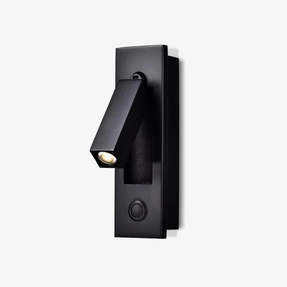 Arisha Modern Rotatable Bedside Sconce, Cylindrical/Square